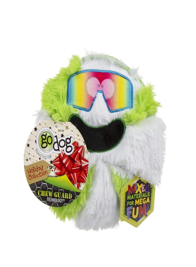 جو دوج مجموعة goDog للعطلات، لعبة كلاب مصنوعة من مواد مختلطة من مادة TPE-Plush بنكهة النعناع المنعش، مزودة بتقنية حماية من المضغ - أخضر/أبيض، مقاس واحد - Image 5